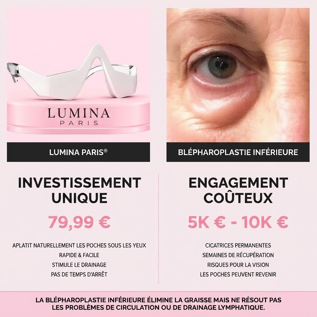 Lumina Paris — Appareil contour des yeux LED 630 nm + micro-courants EMS